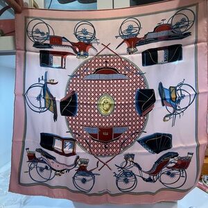 Hermes Carré 70 Transformation Carriage Scarf